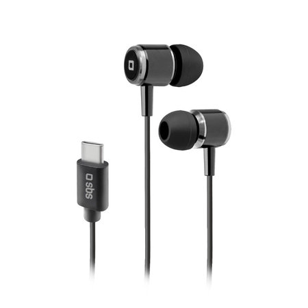 SBS - Kopfhörer Studio Mix 100C mit Mikrofon, USB-C, schwarz