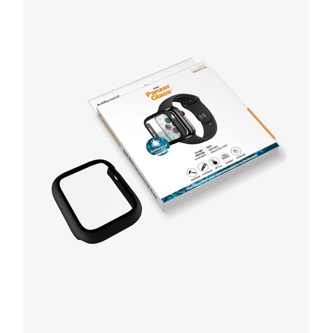 PanzerGlass - Gehärtetes Glas Full Body AB für Apple Watch 4, 5, 6, SE (1st gen) und SE (2nd gen) 40mm, schwarz