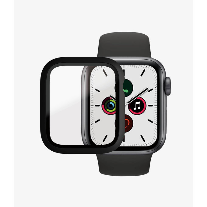 PanzerGlass - Gehärtetes Glas Full Body AB für Apple Watch 4, 5, 6, SE (1st gen) und SE (2nd gen) 40mm, schwarz