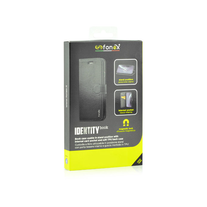 Fonex - Fall Book Identity für Xiaomi Redmi Note 9 Pro, schwarz