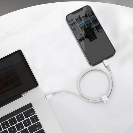 Baseus - Lightning / USB-C Kabel (1m), weiß