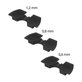 Xiaomi Mi Electric Scooter 1S, 2 M365, Essential, Pro, Pro 2 - Vibrationsdämpfer (Black) - 3Stk.