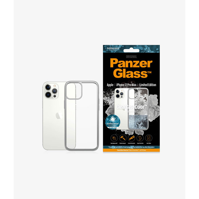 PanzerGlass - Fall ClearCase AB für iPhone 12 Pro Max, silver