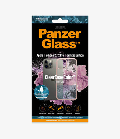 PanzerGlass - ClearCase AB Hülle für iPhone 12/12 Pro, Roségold