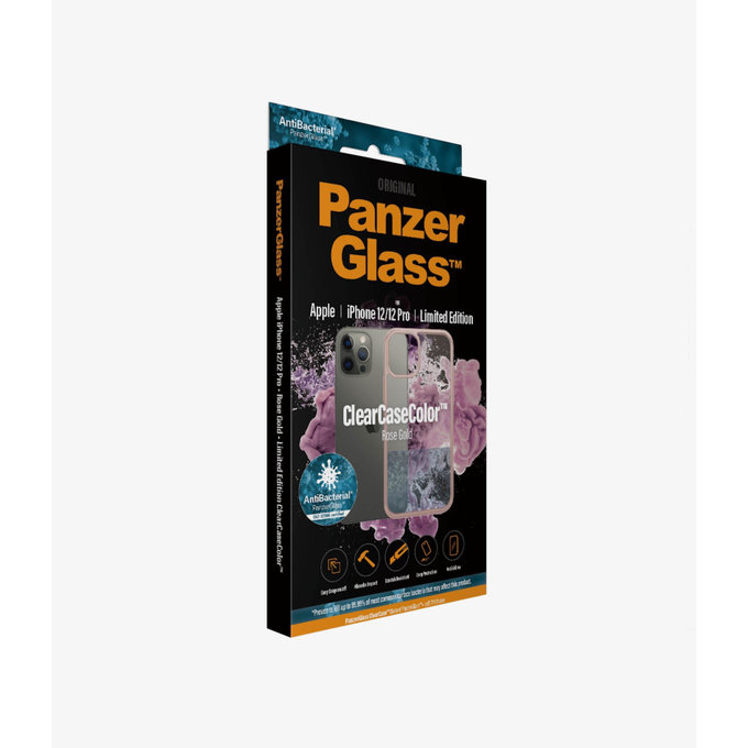 PanzerGlass - ClearCase AB Hülle für iPhone 12/12 Pro, Roségold