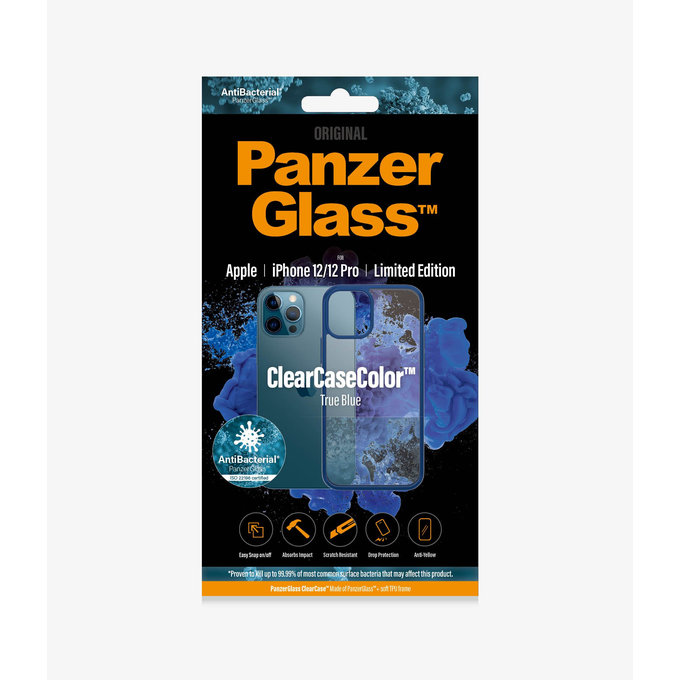PanzerGlass - Fall ClearCase AB für iPhone 12 und 12 Pro, blue
