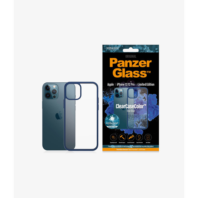 PanzerGlass - Fall ClearCase AB für iPhone 12 und 12 Pro, blue