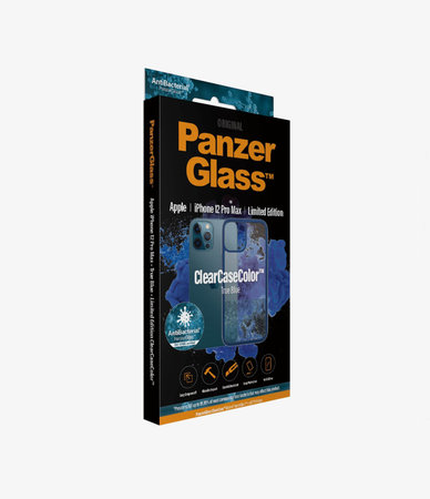 PanzerGlass - Fall ClearCase AB für iPhone 12 Pro Max, blue