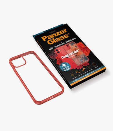 PanzerGlass - Fall ClearCase AB für iPhone 12 mini, red