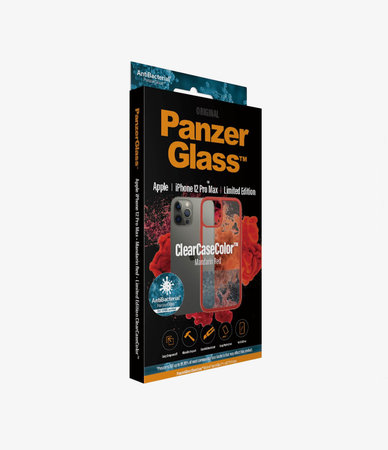 PanzerGlass - Fall ClearCase AB für iPhone 12 Pro Max, red