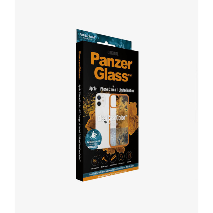 PanzerGlass - Fall ClearCase AB für iPhone 12 mini, orange