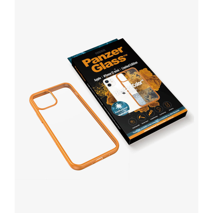 PanzerGlass - Fall ClearCase AB für iPhone 12 mini, orange