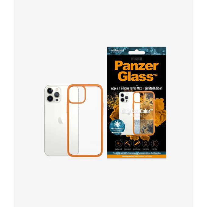 PanzerGlass - Fall ClearCase AB für iPhone 12 Pro Max, orange