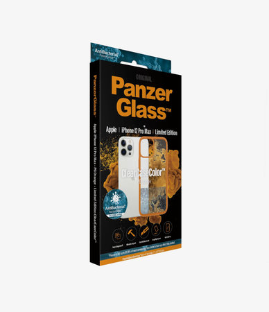 PanzerGlass - Fall ClearCase AB für iPhone 12 Pro Max, orange