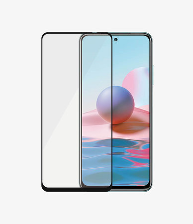 PanzerGlass - Gehärtetes Glas Case Friendly für Xiaomi Redmi Note 10, 10S, schwarz