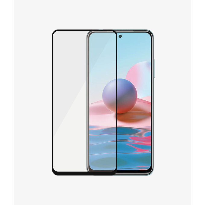 PanzerGlass - Gehärtetes Glas Case Friendly für Xiaomi Redmi Note 10, 10S, schwarz