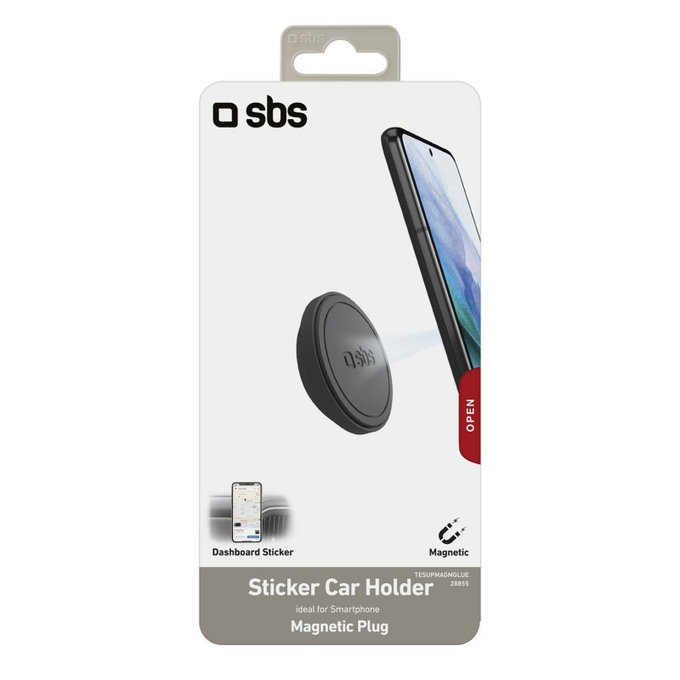 SBS - Autohalterung, magnetisch, rund, schwarz