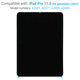 Apple iPad Pro 11.0 (3rd Gen 2021, 4th Gen 2022) - LCD Display + Touchscreen Front Glas Refurbished