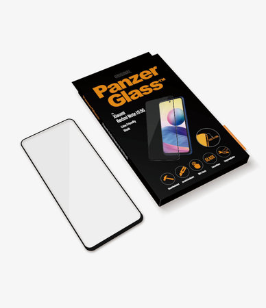 PanzerGlass - Gehärtetes Glas Case Friendly für Xiaomi Redmi Note 10 5G, schwarz