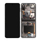 Samsung Galaxy Z Flip 3 F711B - LCD Display + Touchscreen Front Glas + Rahmen (Phantom Black) - GH82-26273A, GH82-27243A, GH82-27244A Genuine Service Pack