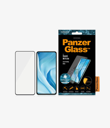 PanzerGlass - Gehärtetes Glas Case Friendly für Xiaomi Mi 11 Lite, schwarz