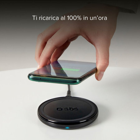 SBS - Drahtloses Ladegerät mit QI, schwarz