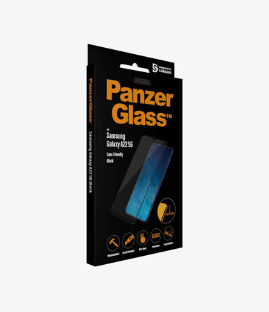PanzerGlass - Gehärtetes Glas Case Friendly für Samsung Galaxy A22 5G, schwarz