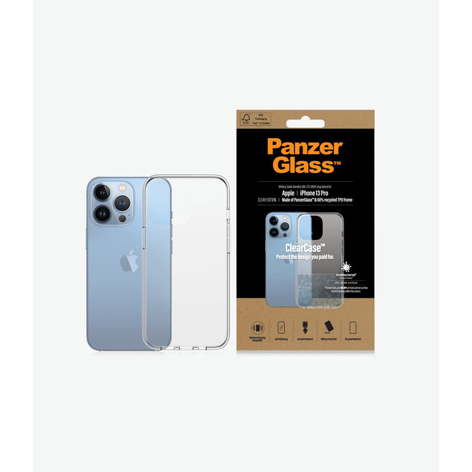 PanzerGlass - Hülle ClearCase AB für iPhone 13 Pro, transparent