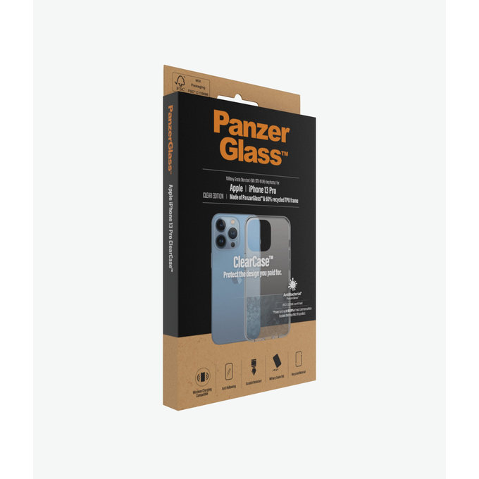 PanzerGlass - Hülle ClearCase AB für iPhone 13 Pro, transparent
