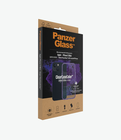 PanzerGlass - Hülle ClearCaseColor AB für iPhone 13 mini, grape
