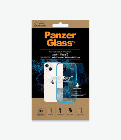 PanzerGlass - Fall ClearCaseColor AB für iPhone 13, bondi blue