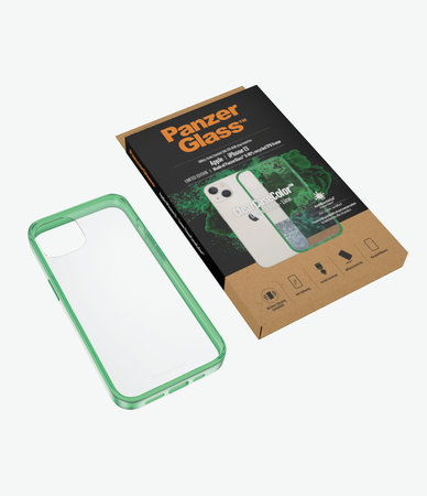 PanzerGlass - Fall ClearCaseColor AB für iPhone 13, lime