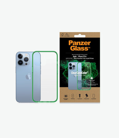PanzerGlass - Fall ClearCaseColor AB für iPhone 13 Pro, lime