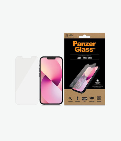 PanzerGlass - Gehärtetes Glas Standard Fit AB für iPhone 13 mini, transparent