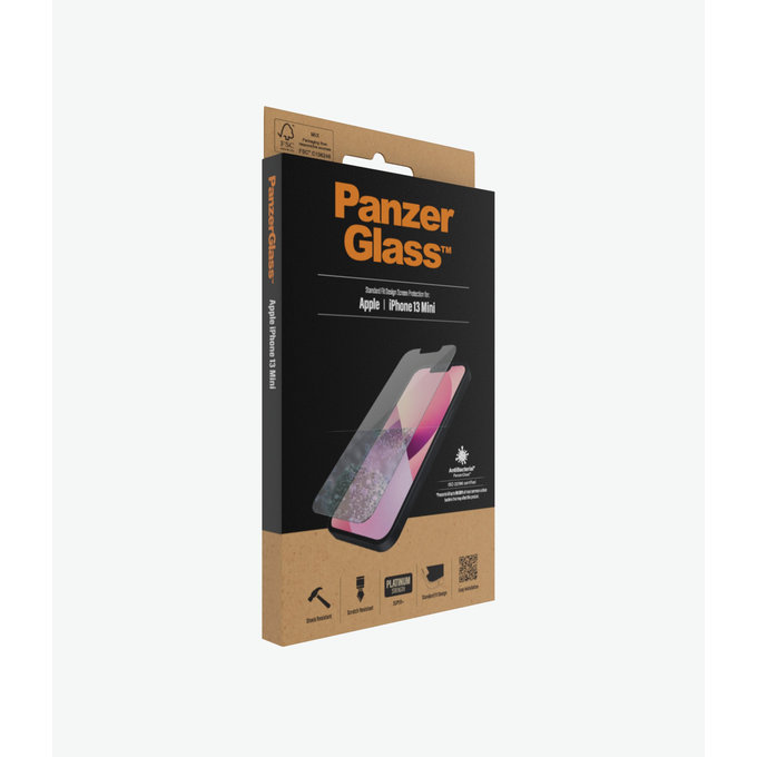 PanzerGlass - Gehärtetes Glas Standard Fit AB für iPhone 13 mini, transparent