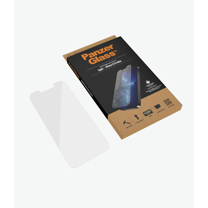 PanzerGlass - Gehärtetes Glas Standard Fit AB für iPhone 13 Pro Max und 14 Plus, transparent