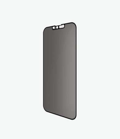 PanzerGlass - Gehärtetes Glas Case Friendly Privacy CamSlider AB für iPhone 13 mini, schwarz