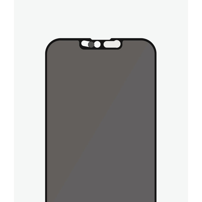 PanzerGlass - Gehärtetes Glas Case Friendly Privacy CamSlider AB für iPhone 13 mini, schwarz