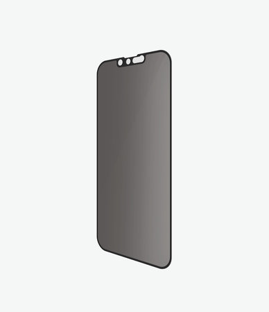PanzerGlass - Gehärtetes Glas Case Friendly Privacy AB für iPhone 13, 13 Pro, 14 und 16e, schwarz
