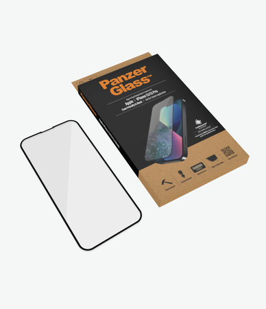 PanzerGlass - Gehärtetes Glas Case Friendly AB für iPhone 13, 13 Pro und 14, black