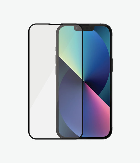 PanzerGlass - Gehärtetes Glas Case Friendly AB für iPhone 13, 13 Pro und 14, black
