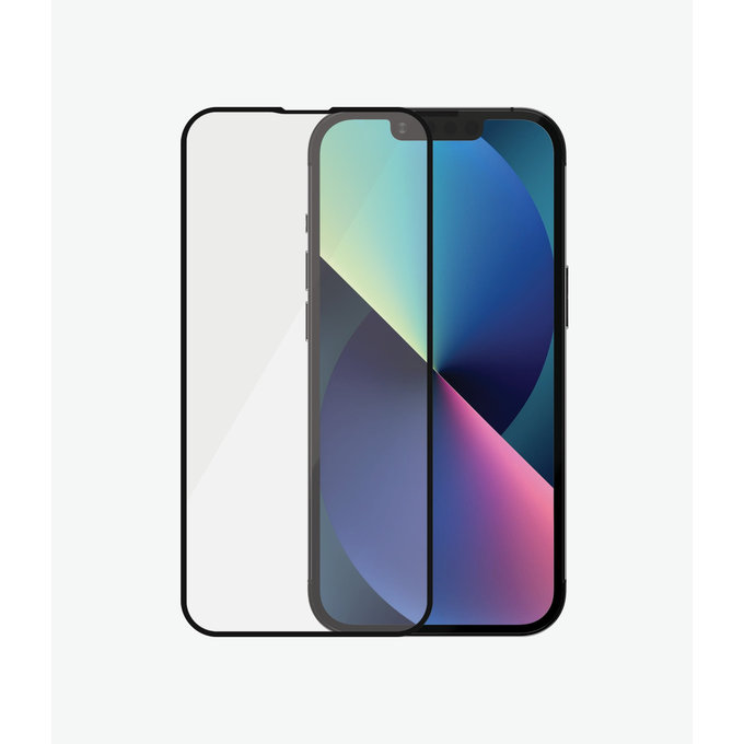 PanzerGlass - Gehärtetes Glas Case Friendly AB für iPhone 13, 13 Pro und 14, black