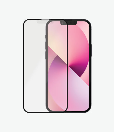 PanzerGlass - Gehärtetes Glas Case Friendly Anti-Glare AB für iPhone 13 mini, black