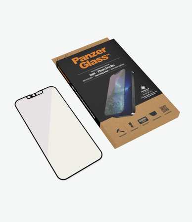 PanzerGlass - Gehärtetes Glas Case Friendly Anti-Bluelight AB für iPhone 13 Pro Max und 14 Plus, schwarz