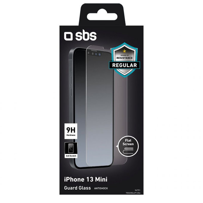 SBS - Gehärtetes Glas für iPhone 13 mini, transparent