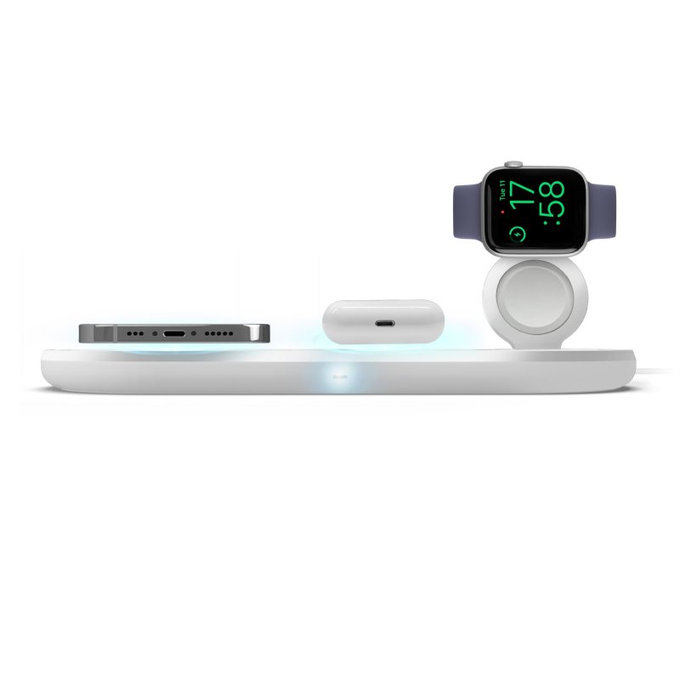 SBS - Drahtloses Ladegerät 3in1, weiß