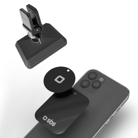 SBS - Autohalterung für Lüftung, magnetisch, rechteckig, schwarz