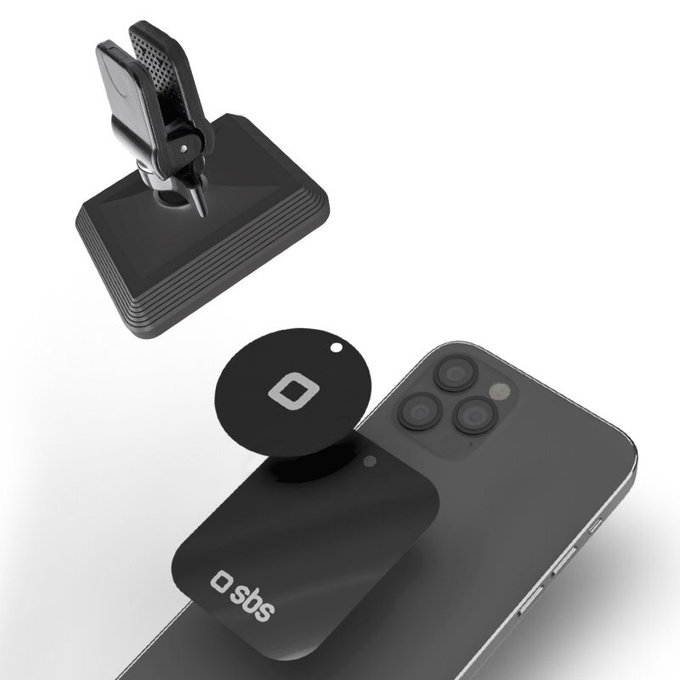 SBS - Autohalterung für Lüftung, magnetisch, rechteckig, schwarz