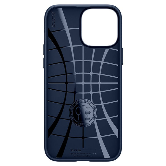 Spigen - Hülle Liquid Air für iPhone 13 Pro Max, blau