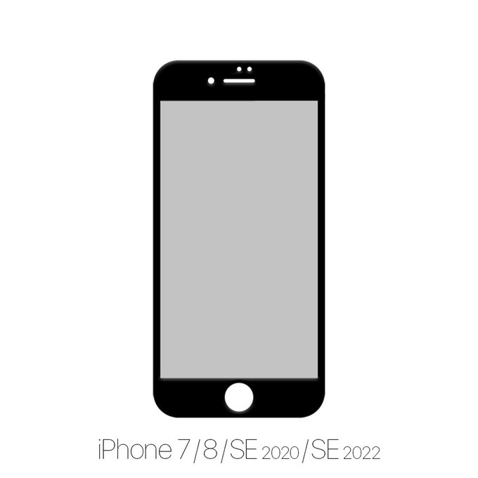 FixPremium Privacy Anti-Spy Glass - Gehärtetes Glas für iPhone 7, 8, SE 2020 und SE 2022